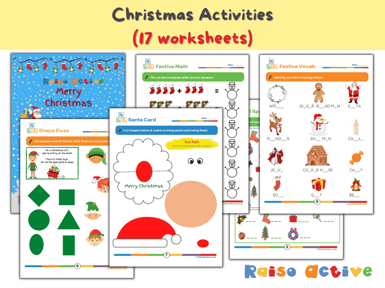 Christmas Worksheets - Thumbnail