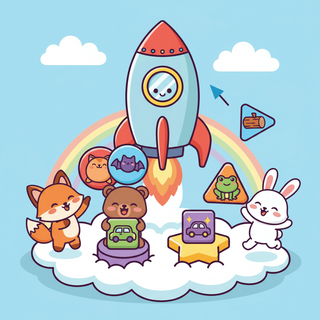 Rhyming Word Rocket Launch! - Activity Thumbnail (AI Generated)