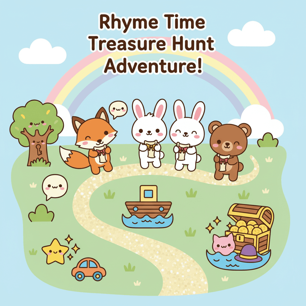 Rhyme Time Treasure Hunt Adventure! - Activity Thumbnail (AI Generated)