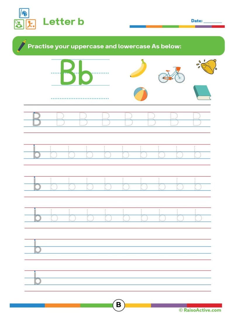 Alphabet Letter Tracing Activity Book - Uppercase & Lowercase A-Z for Ages 3-6 - Page 3