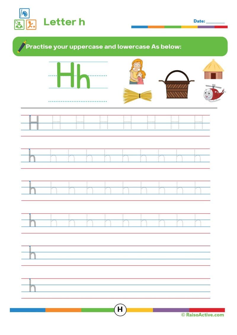 Alphabet Letter Tracing Activity Book - Uppercase & Lowercase A-Z for Ages 3-6 - Page 9