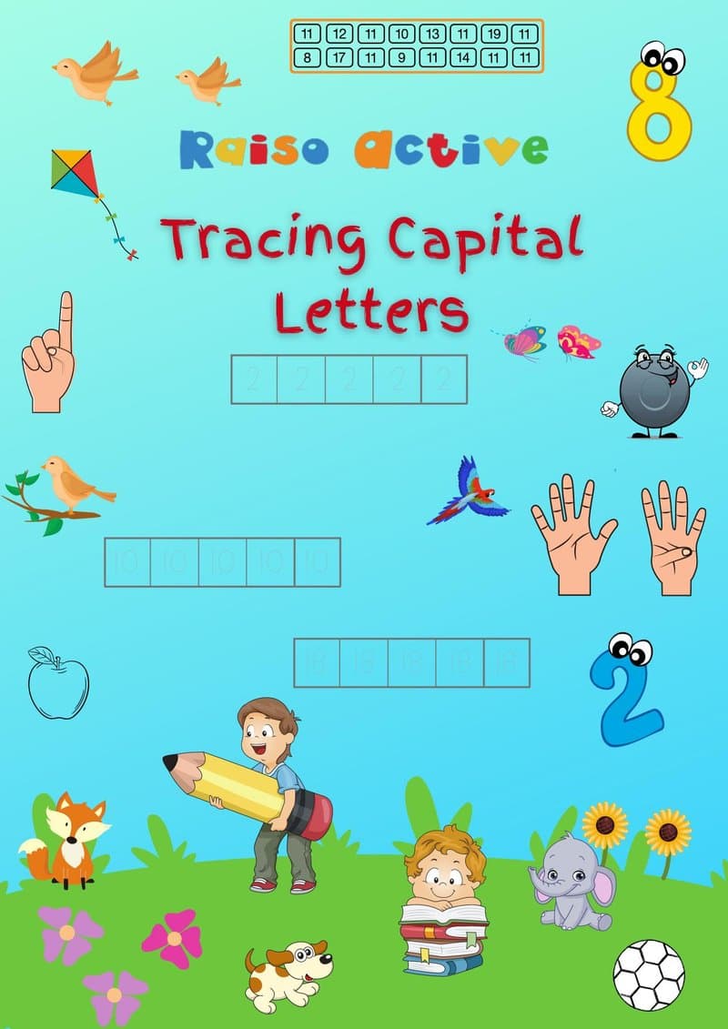 Capital Letter Tracing Worksheets A-Z for Preschool & Kindergarten - Page 1