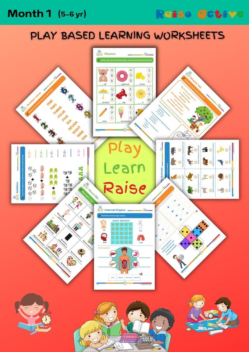 Kindergarten Play-Based Learning Activity Book: English, Math, Science & Crafts (Ages 5-6) - Page 1