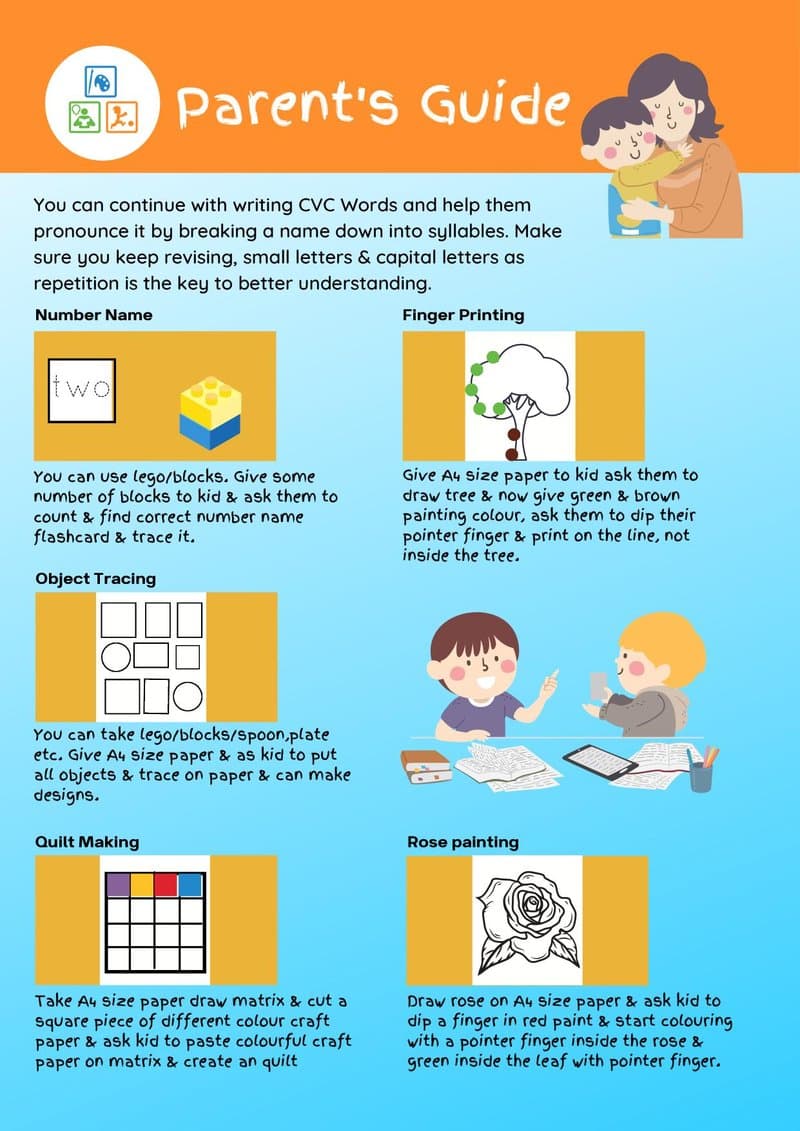 Month 7 Play Based Learning Worksheets (4-5 Yr) | Literacy, Math & EVS - Page 2