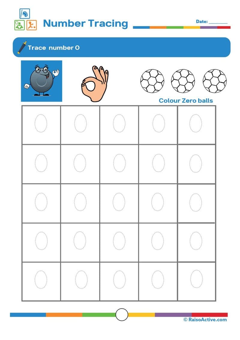 Number Tracing & Recognition Activity Book 0-20 for Preschool & Kindergarten - Page 2