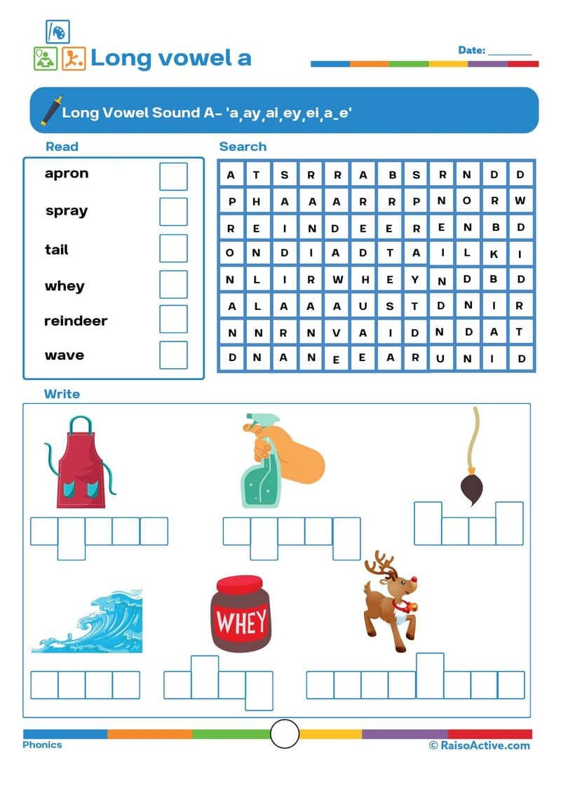 Phonics Level 3 Activity Book: Long Vowels & Graphemes Worksheets (Ages 5-7) - Page 14
