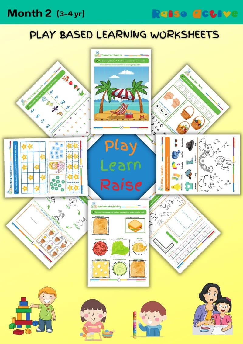 Play-Based Learning Activity Book for 3-4 Year Olds: Letters, Numbers, Phonics & Life Skills - Page 1
