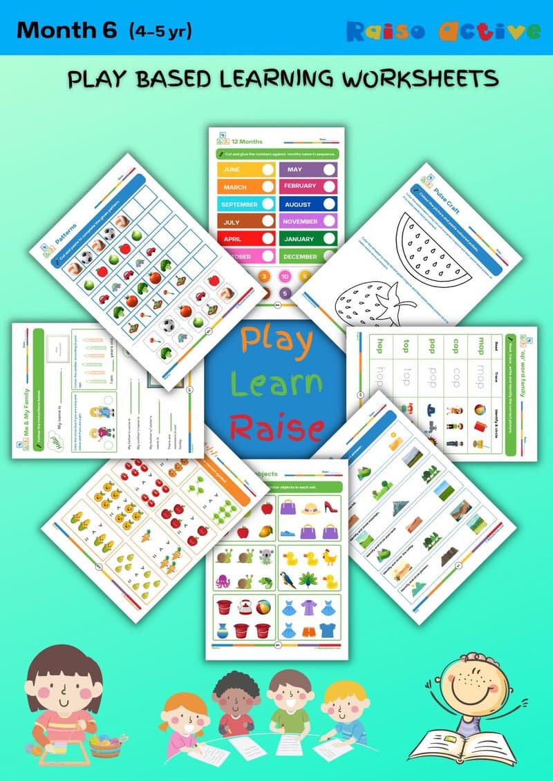 Play-Based Learning Activity Book for 4-5 Year Olds: Literacy, Math, EVS & Crafts - Page 1