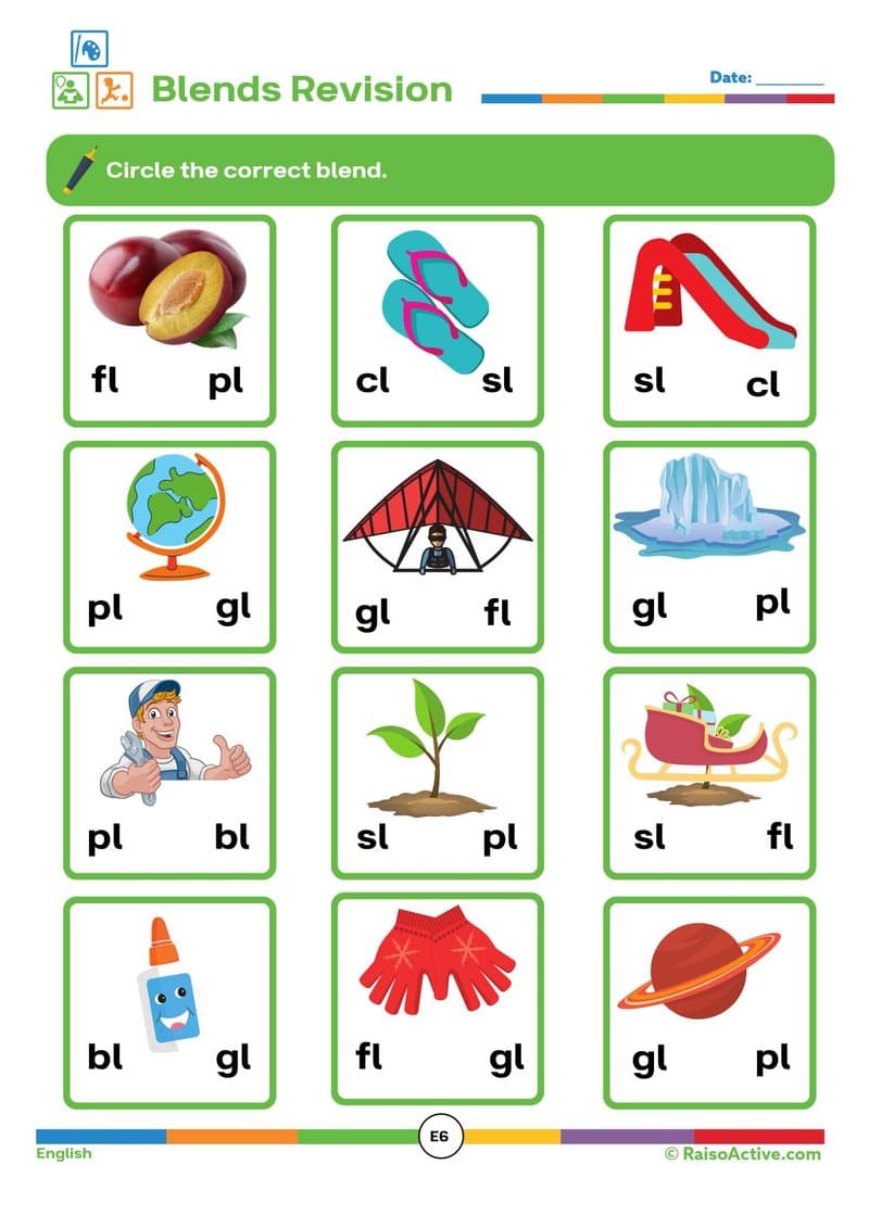 Play-Based Learning Activity Book for 5-6 Year Olds: Blends, Sight Words, Math & Science - Page 9