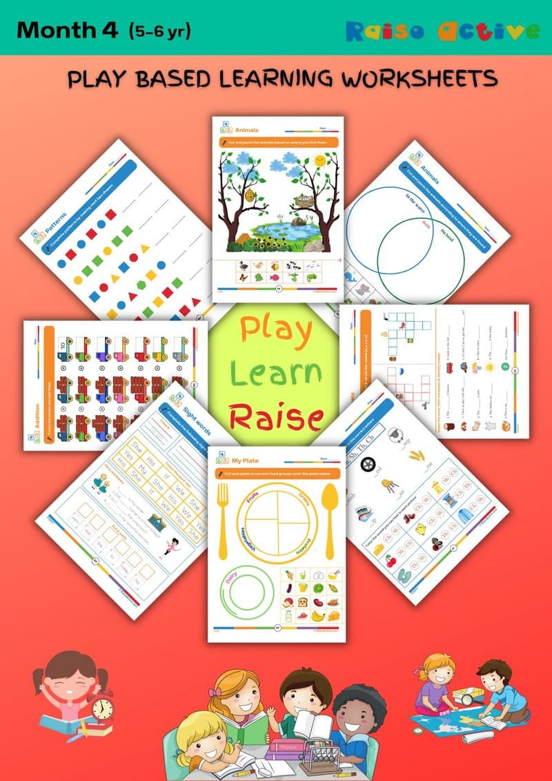 Play-Based Learning Activity Book for 5-6 Year Olds: Math, English, Science & Art - Page 1