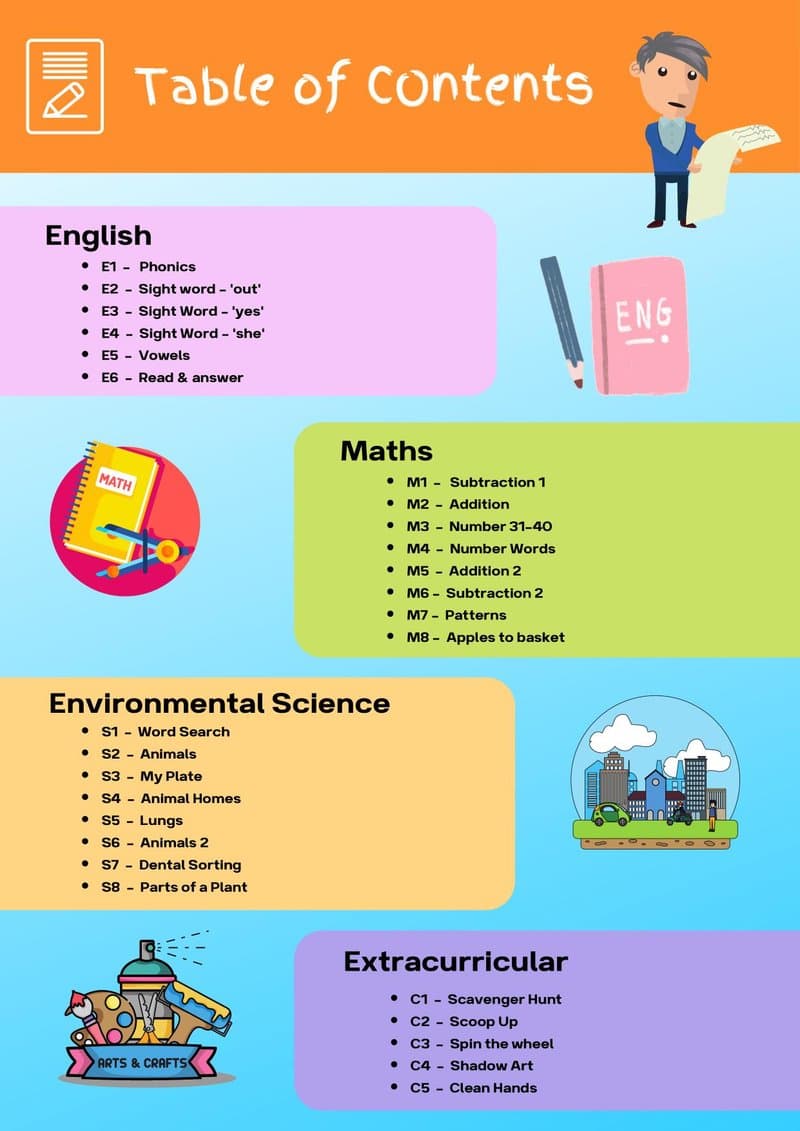Play-Based Learning Activity Book for 5-6 Year Olds: Math, English, Science & Art - Page 3