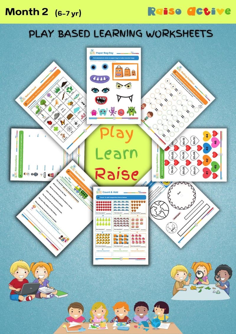Play-Based Learning Activity Book for 6-7 Year Olds | English, Math, Science & Crafts - Page 1
