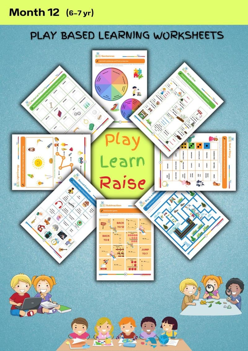 Play-Based Learning Activity Book for 6-7 Year Olds: English, Math & Science - Page 1