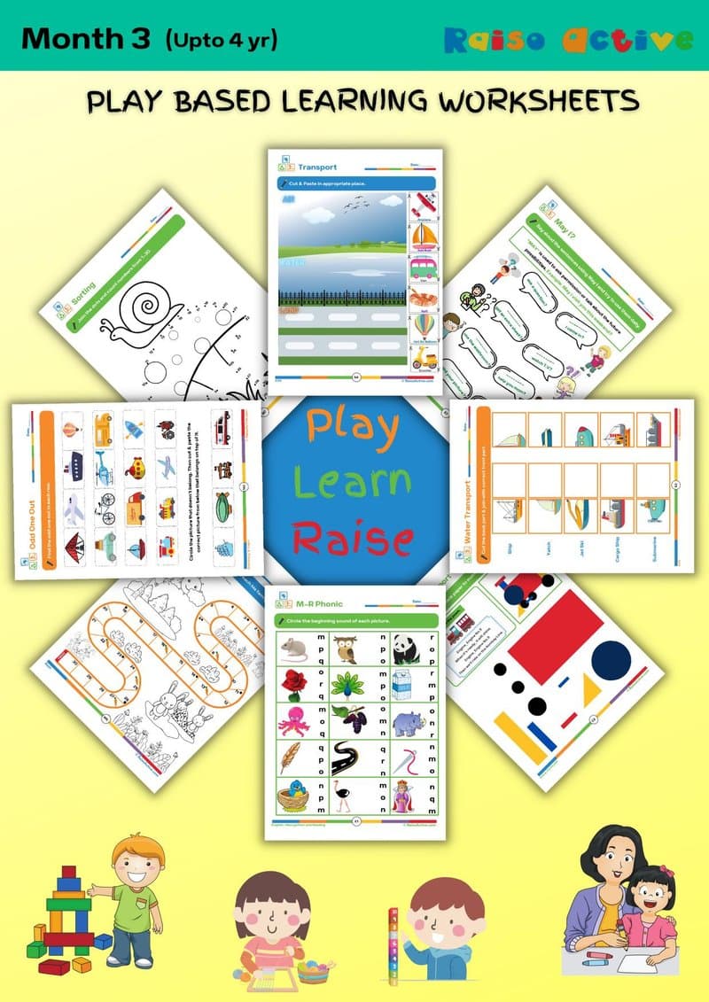 Play-Based Learning Activity Book for Ages 3-4: Phonics, Numbers, Transport & Fine Motor Skills - Page 1