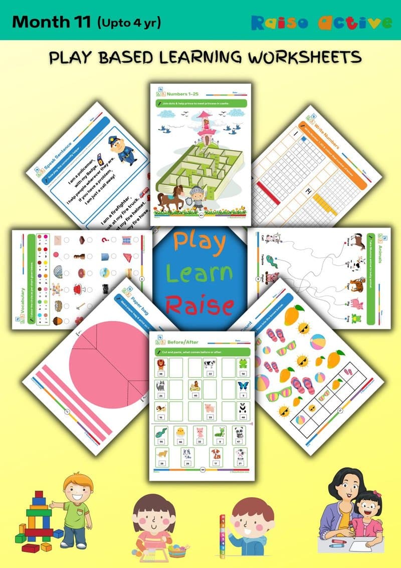Play Based Learning Activity Book for Preschoolers | Ages 3-4 - Page 1