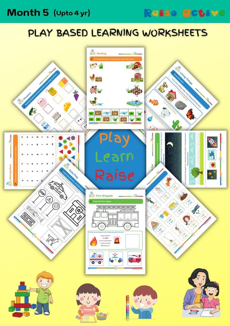 Play Based Learning Activity Book for Preschoolers (Ages 3-4): Phonics, Math, EVS & More - Page 1