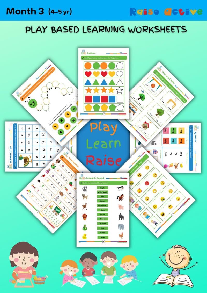 Play-Based Learning Activity Book for Preschoolers (Ages 4-5): Literacy, Math & EVS - Page 1