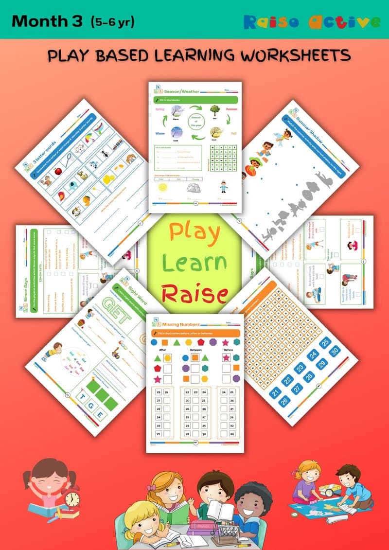 Play-Based Learning Activity Book: Literacy, Math, Science & Movement (Ages 5-6) - Page 1