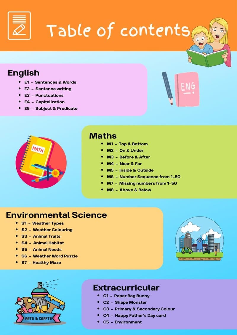 Play-Based Learning Worksheets (6-7 yrs) | English, Math, EVS & Crafts Activity Book - Page 3