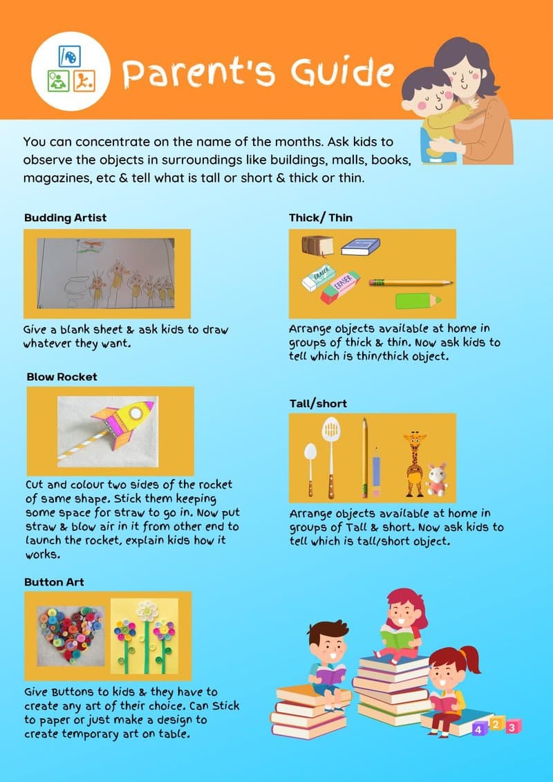 Play Based Learning Worksheets for 4-5 Year Olds | English, Math, EVS & Crafts - Page 2