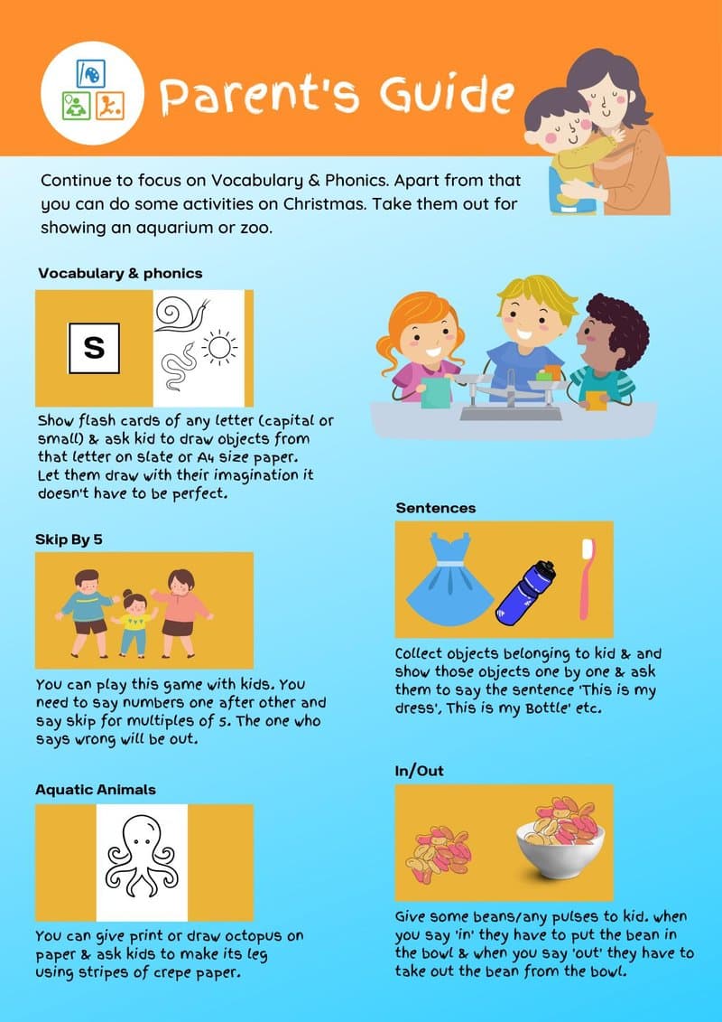 Play-Based Learning Worksheets for Ages 3-4: Phonics, Math, Vocabulary, and EVS - Page 3