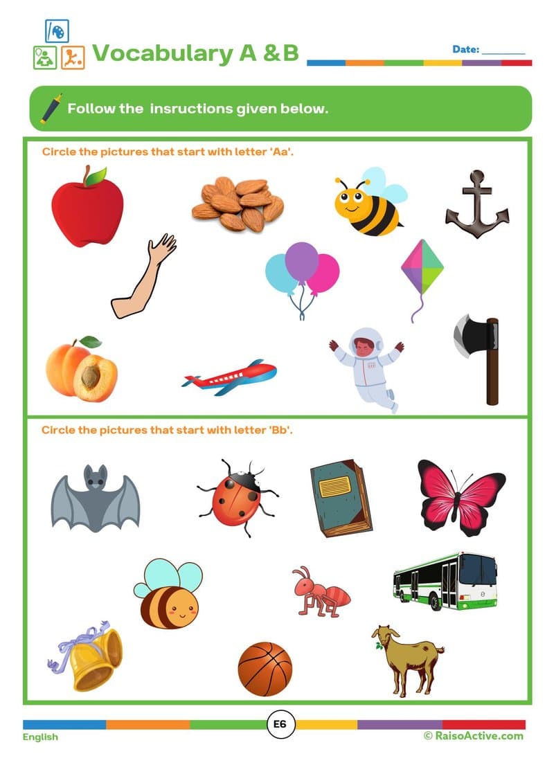 Preschool Play-Based Learning Activity Book for 4-5 Year Olds - Literacy, Math & EVS Worksheets - Page 9