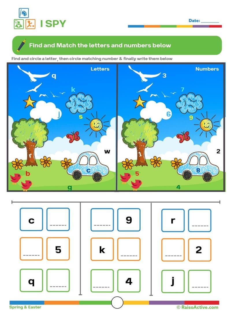 Spring & Easter Activity Book: Counting, Patterns, Mazes & More for Ages 3-6 - Page 3