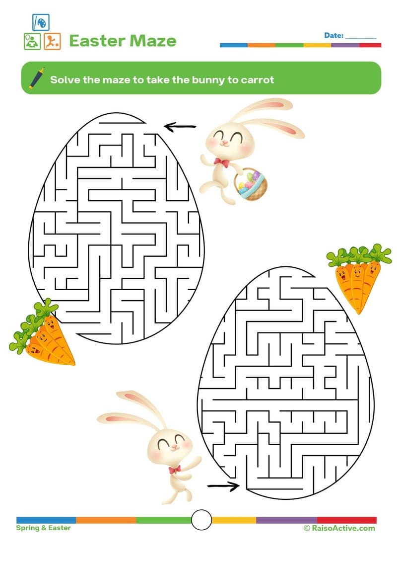 Spring & Easter Activity Book: Counting, Patterns, Mazes & More for Ages 3-6 - Page 9