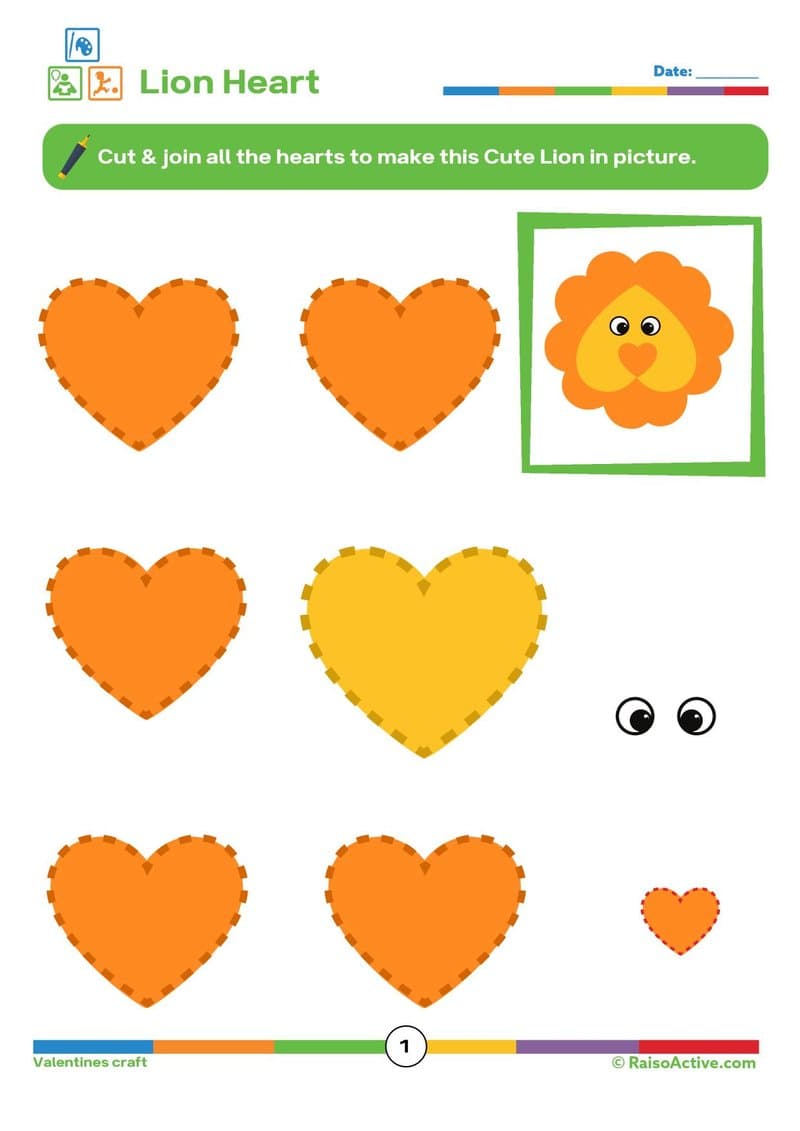 Valentine's Day Craft & Activity Pack | Preschool & Kindergarten Worksheets - Page 2